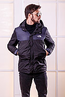 Куртка мужская с капюшоном из плащевки с защитой от ветра и воды, реплика The North Face