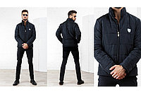 Мужская куртка дутая короткая, еврозима, реплика Philipp Plein