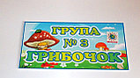 Табличка группа Грибочек, фото 2