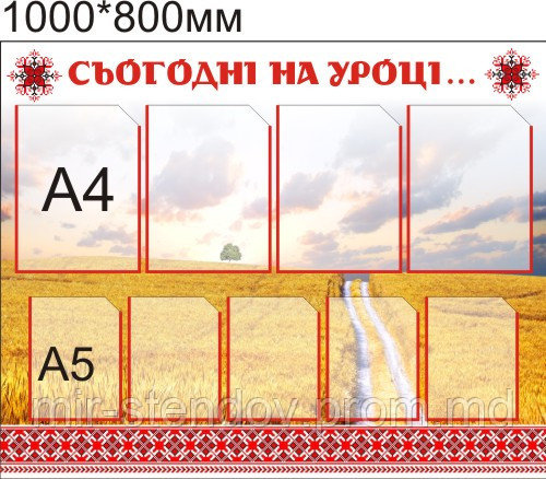 Стенд Сегодня на уроке, фото 1