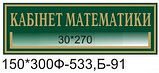 Табличка с карманом Кабинет математики, фото 2