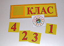 Табличка кабинетная Класс с кармашком и вставками