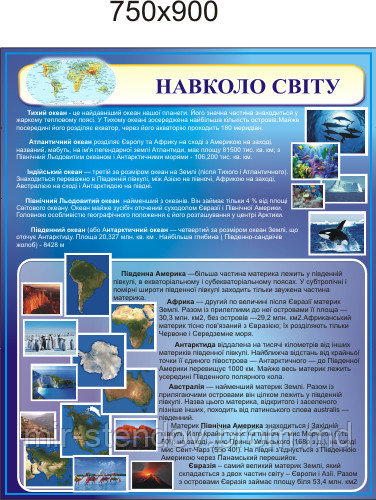 Вокруг света. Стенд для кабинета географии, фото 1
