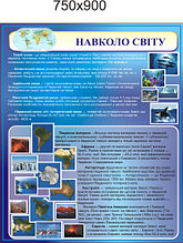 Вокруг света. Стенд для кабинета географии