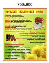 Правила української мови. Стенд для кабінета української мови та літератури