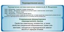 Периодический закон. Стенд для кабинета химии