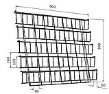 Проволочная витрина для книг настенная, фото 2
