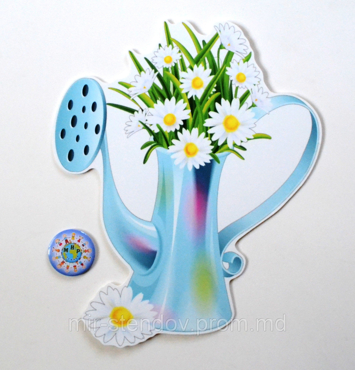 Лейка с цветами. Настенная декорация для детского сада., фото 1