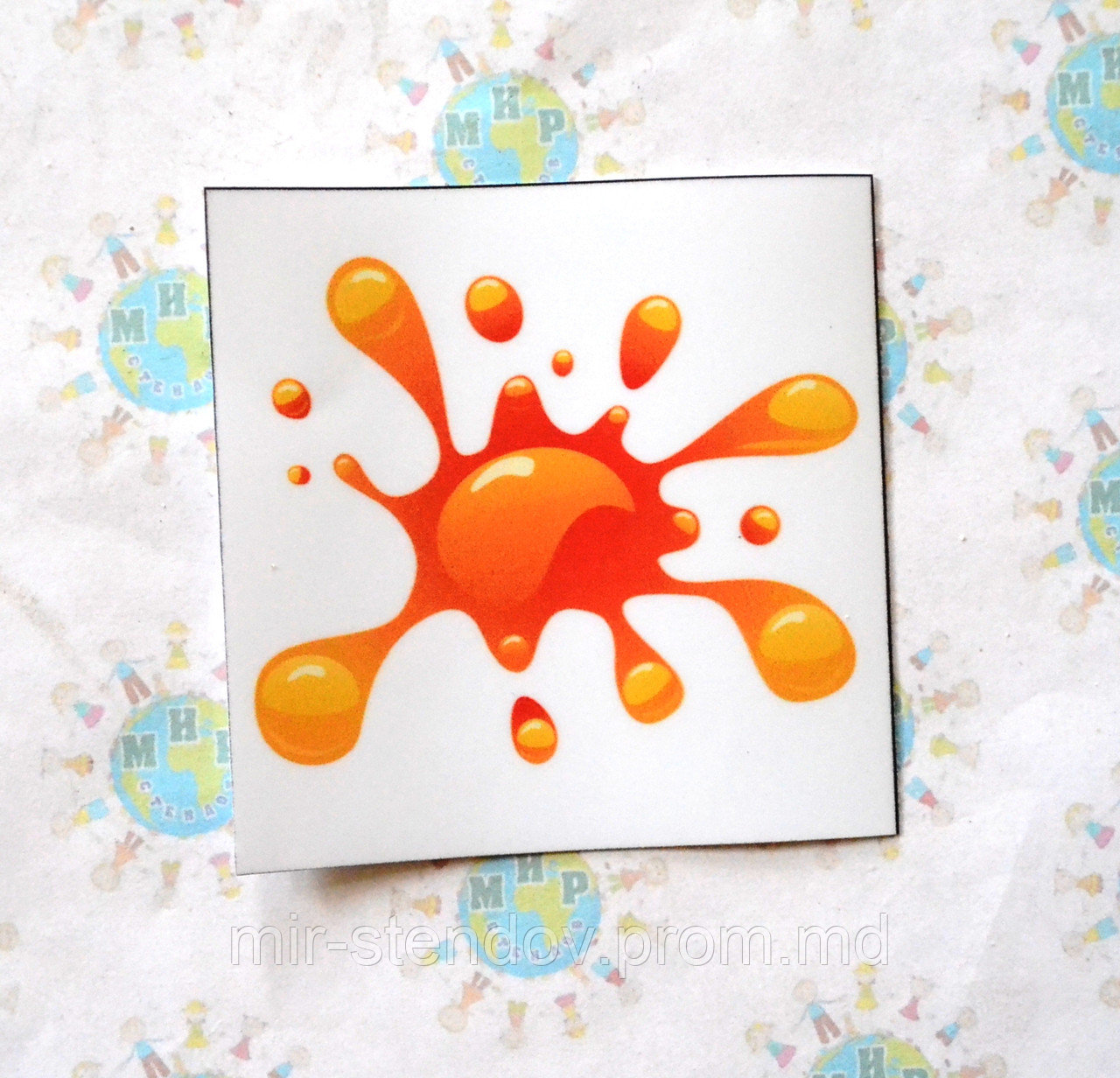 Наклейка на автомобиль Клякса, фото 1