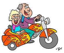 Наклейка Дедушка с бабушкой