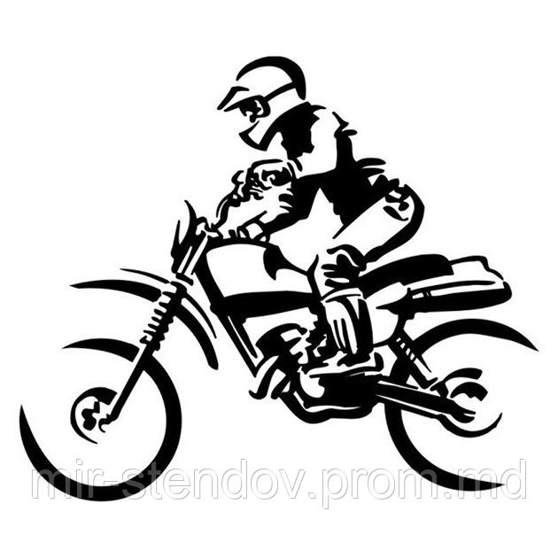 Наклейка Байкер, фото 1