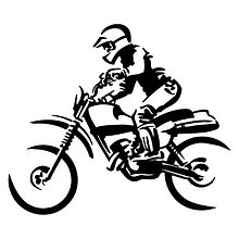 Наклейка Байкер