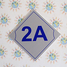 Табличка-номерок кабинетный ромб