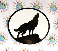 Наклейка на автомобиль Воющий волк