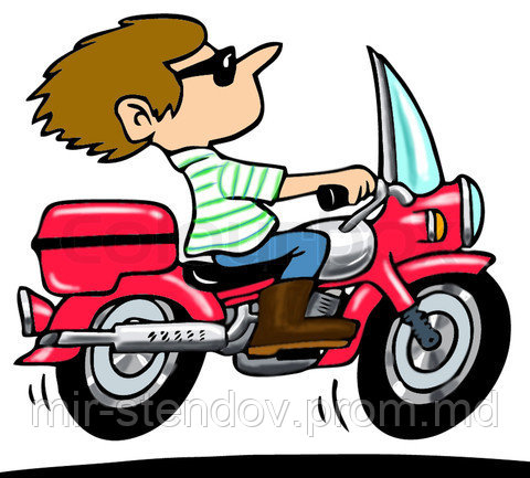 Наклейка Мопедист, фото 1