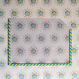 Карман А-4 горизонтальный в  Желто-голубой окантовке, фото 2