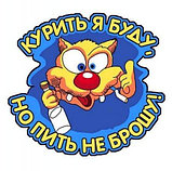 Наклейка Курить я буду, но пить не брошу, фото 2