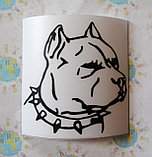 Наклейка на автомобиль Бульдог, фото 2