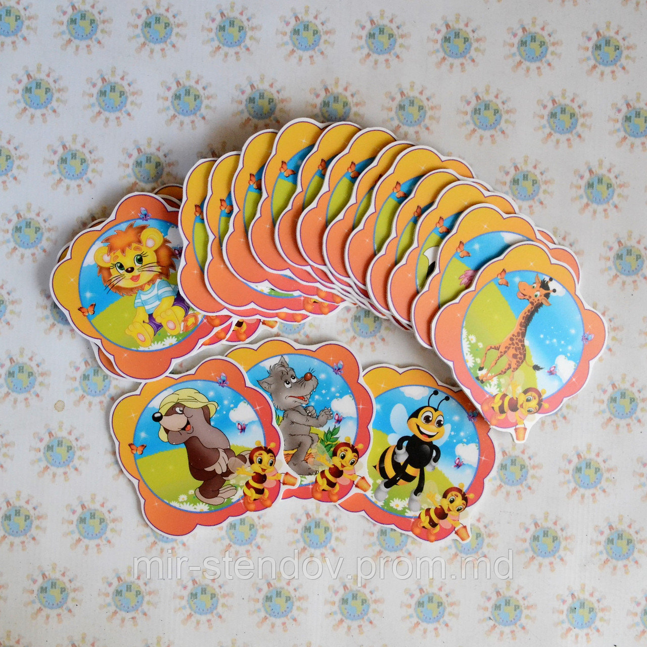 Таблички на шкафчики Пчёлки. Пластиковые маркировочные, фото 1