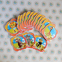 Таблички на шкафчики Пчёлки. Пластиковые маркировочные