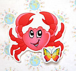 Магнитный стенд для крепления рисунка Крабик, фото 2