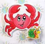 Магнитный стенд для крепления рисунка Крабик, фото 3