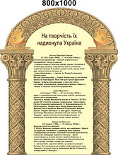 На творчество их вдохновила Украина. Стенд для кабинета зарубежной литературы