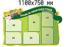 Права и обязанности учеников. Информационный стенд 130