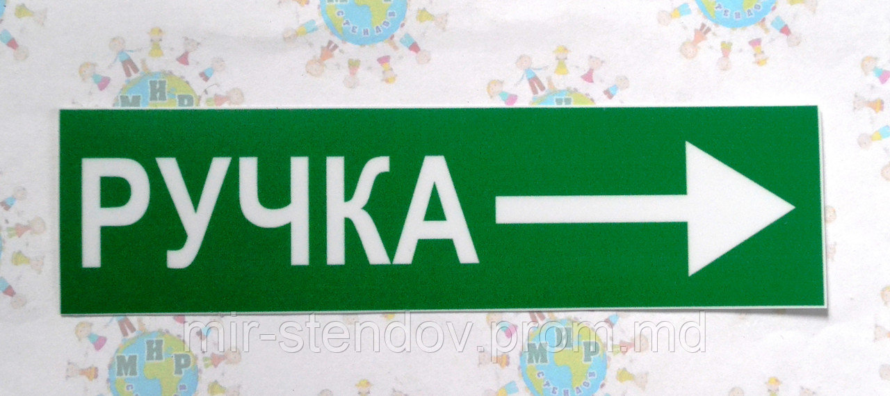 Наклейка-указатель Дверная ручка, фото 1