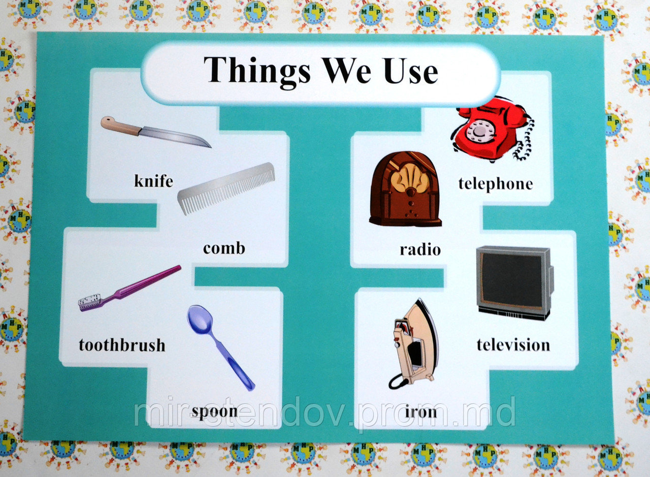 Houseware. Плакат для кабинета английского языка., фото 1