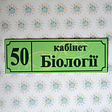 Табличка Кабинет биологии, фото 2