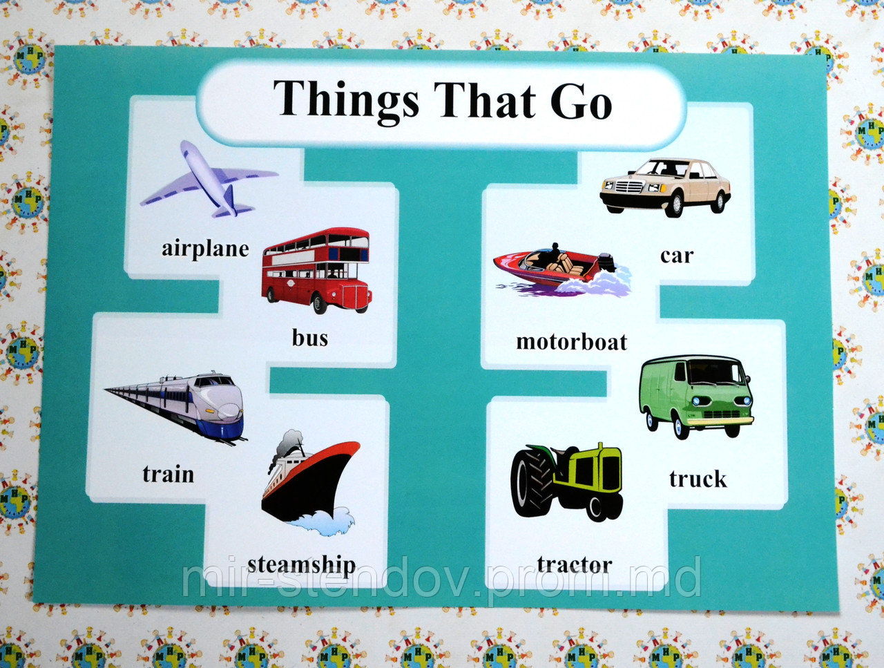 Transport. Плакат для кабинета английского языка., фото 1