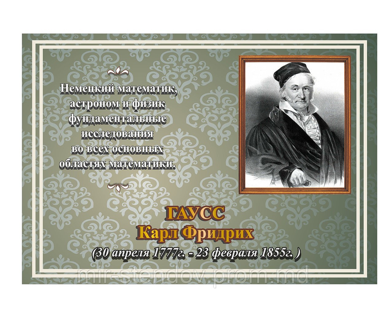 Гаусс К. Ф. Портрет математика, фото 1