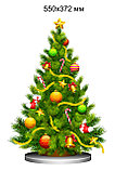Наклейка Новогодняя ель, фото 2