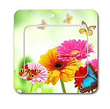 Наклейка на выключатель Герберы, фото 2