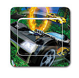 Наклейка на выключатель Хот Вилс, фото 2