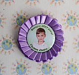 Значок Выпускник с розеткой. Сиреневый, фото 2