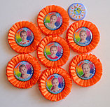 Значок Выпускник с фотографией и розеткой наградной, фото 3