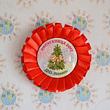 Значки с розетками Красными для выпускников и первоклассников, фото 2