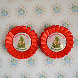 Значки с розетками Красными для выпускников и первоклассников, фото 3