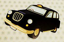 Такси. Настенная декорация для кабинета английского языка