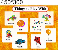 Toys. Стенд для кабинета английского языка.