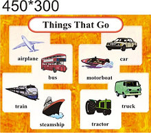 Transport. Стенд для кабинета английского языка.