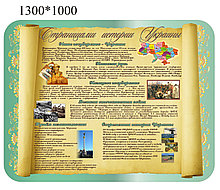 Страницами истории Украины. Стенд для кабинета истории