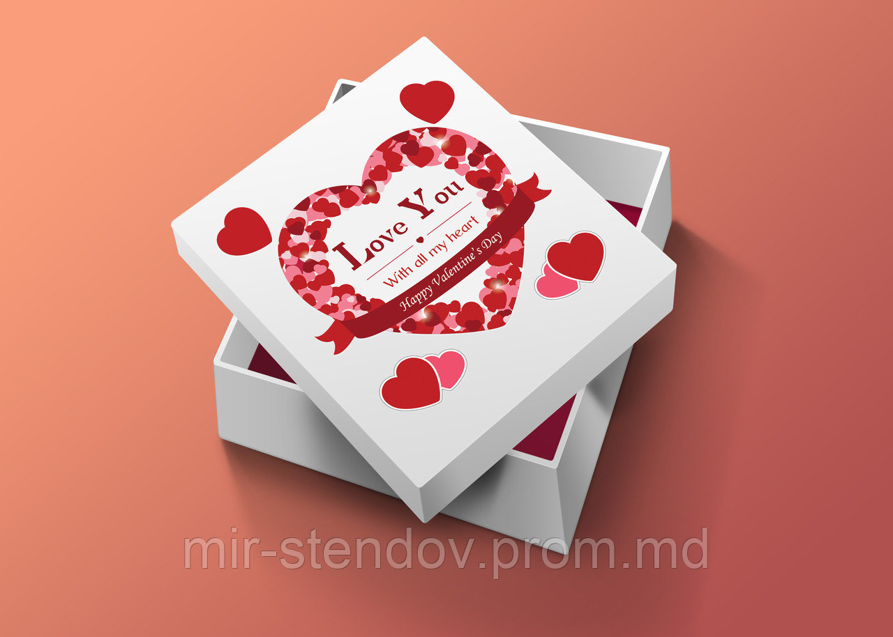 От всего сердца! Наклейка ко дню святого Валентина, фото 1