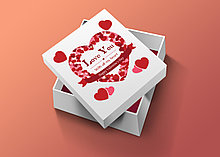 От всего сердца! Наклейка ко дню святого Валентина