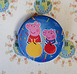 Значок металлический Пеппа Пиг, фото 2