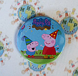 Значок металлический Пеппа Пиг, фото 3