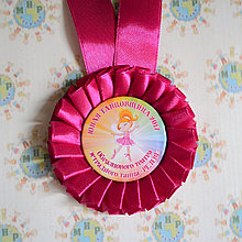 Медаль для выпускника с Малиновой розеткой