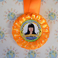 Медаль выпускника Оранжевый горошек